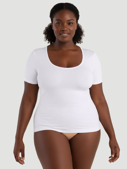 Short-Sleeve Shaping Smoothing Top