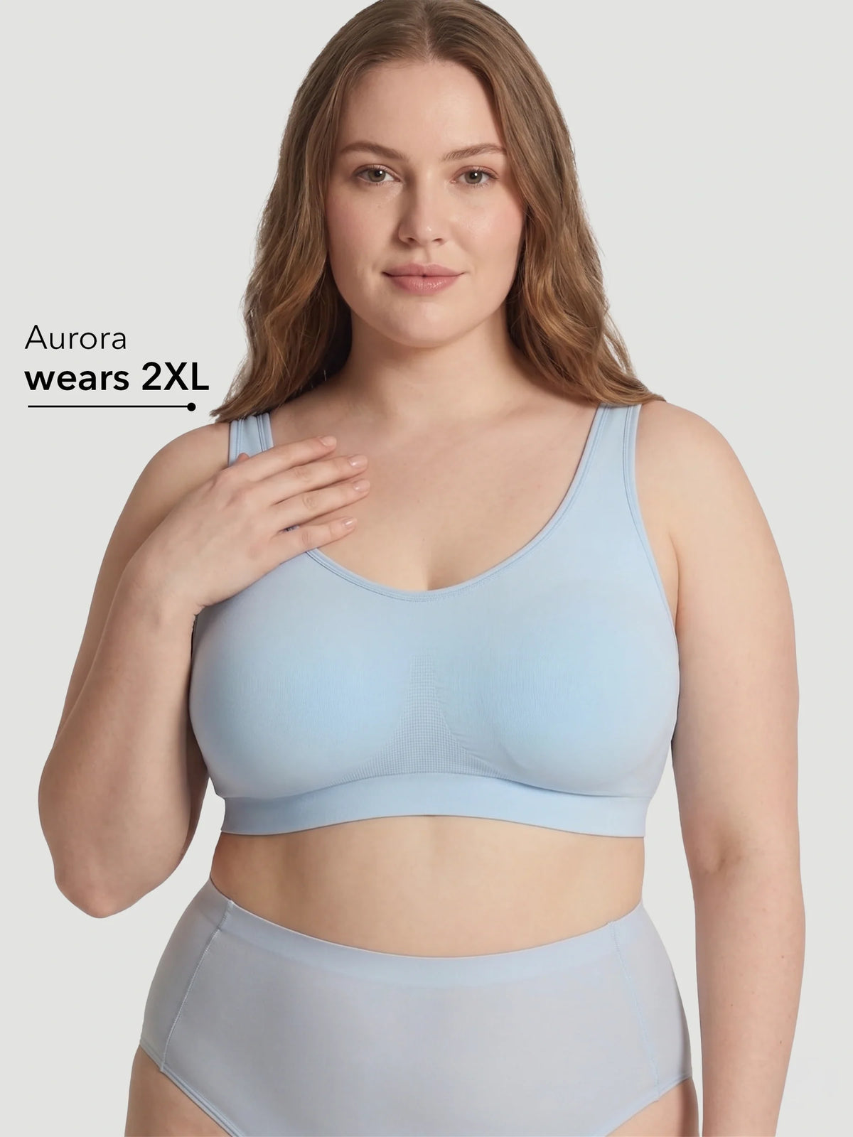 2-Pack Adjustable Wire Free Shaper Bra (Cups A-FF) + FREE Bra Extender