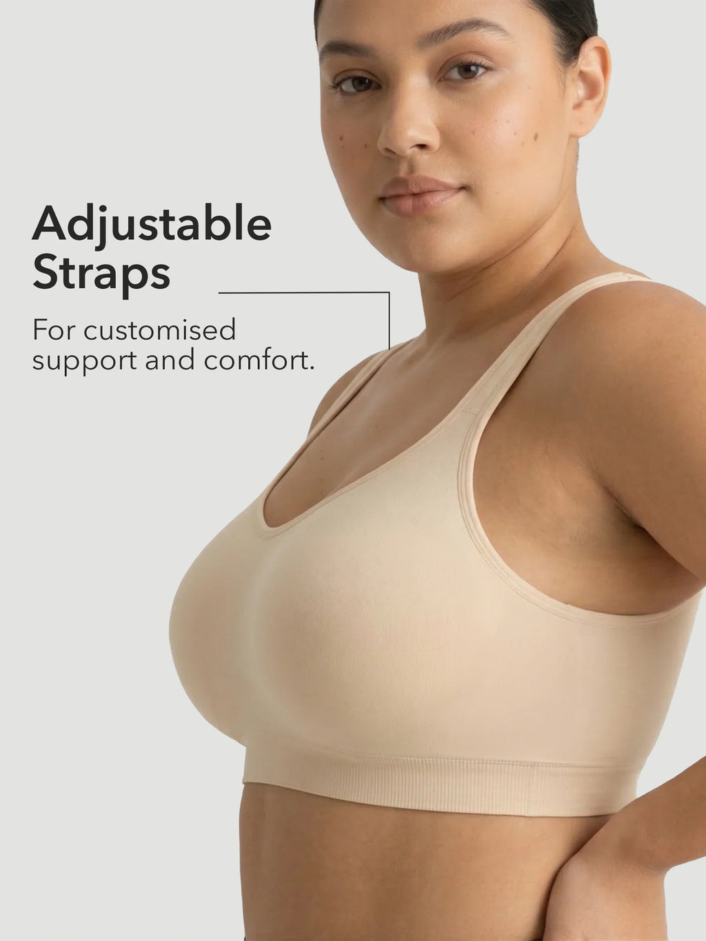 SPECIAL OFFER: Adjustable Wire Free Shaper Bra (Cups A-FF) + FREE Bra Extender 80% OFF
