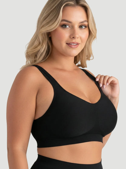 2-Pack Adjustable Wire Free Shaper Bra (Cups A-FF) + FREE Bra Extender