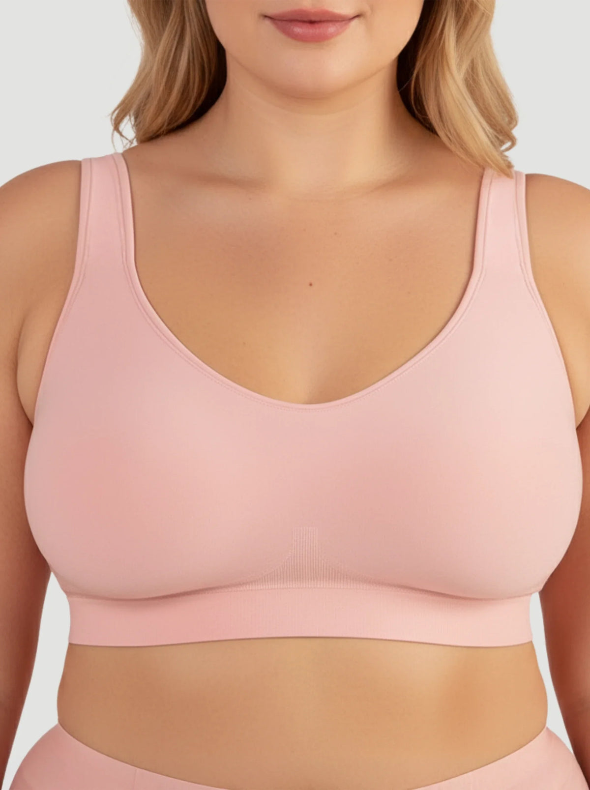 2-Pack Adjustable Wire Free Shaper Bra (Cups A-FF) + FREE Bra Extender