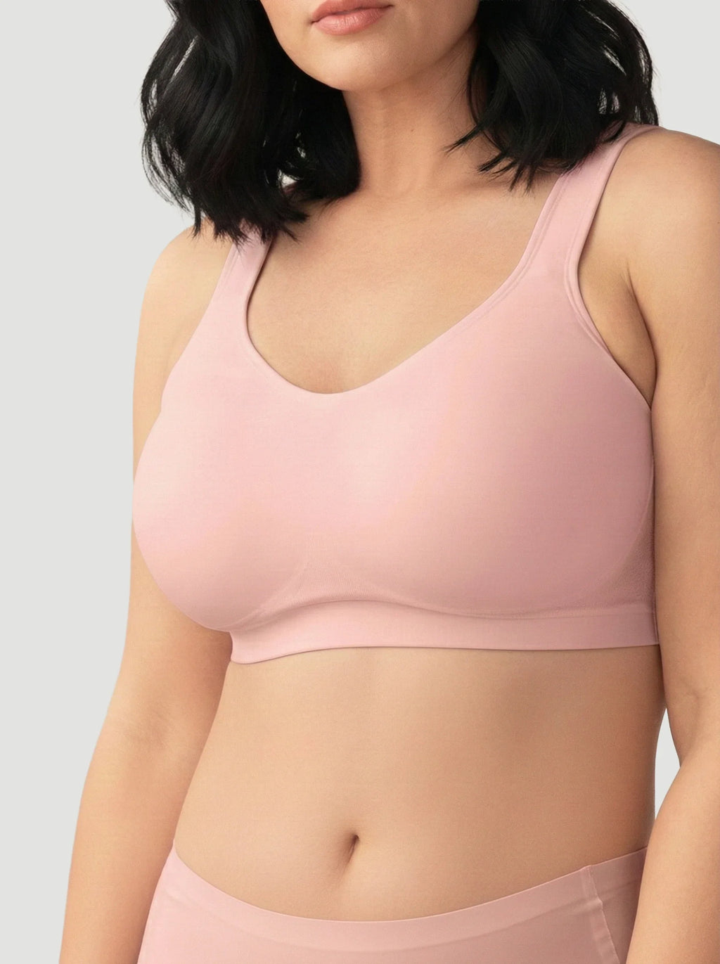 2-Pack Adjustable Wire Free Shaper Bra (Cups A-FF) + FREE Bra Extender