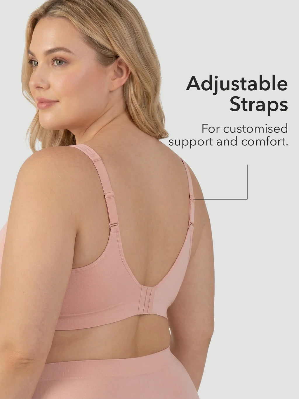 Adjustable Wire Free Shaper Bra (Cups A-FF) + FREE Bra Extender