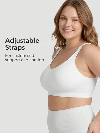 Adjustable Wire Free Shaper Bra (Cups A-FF) + FREE Bra Extender