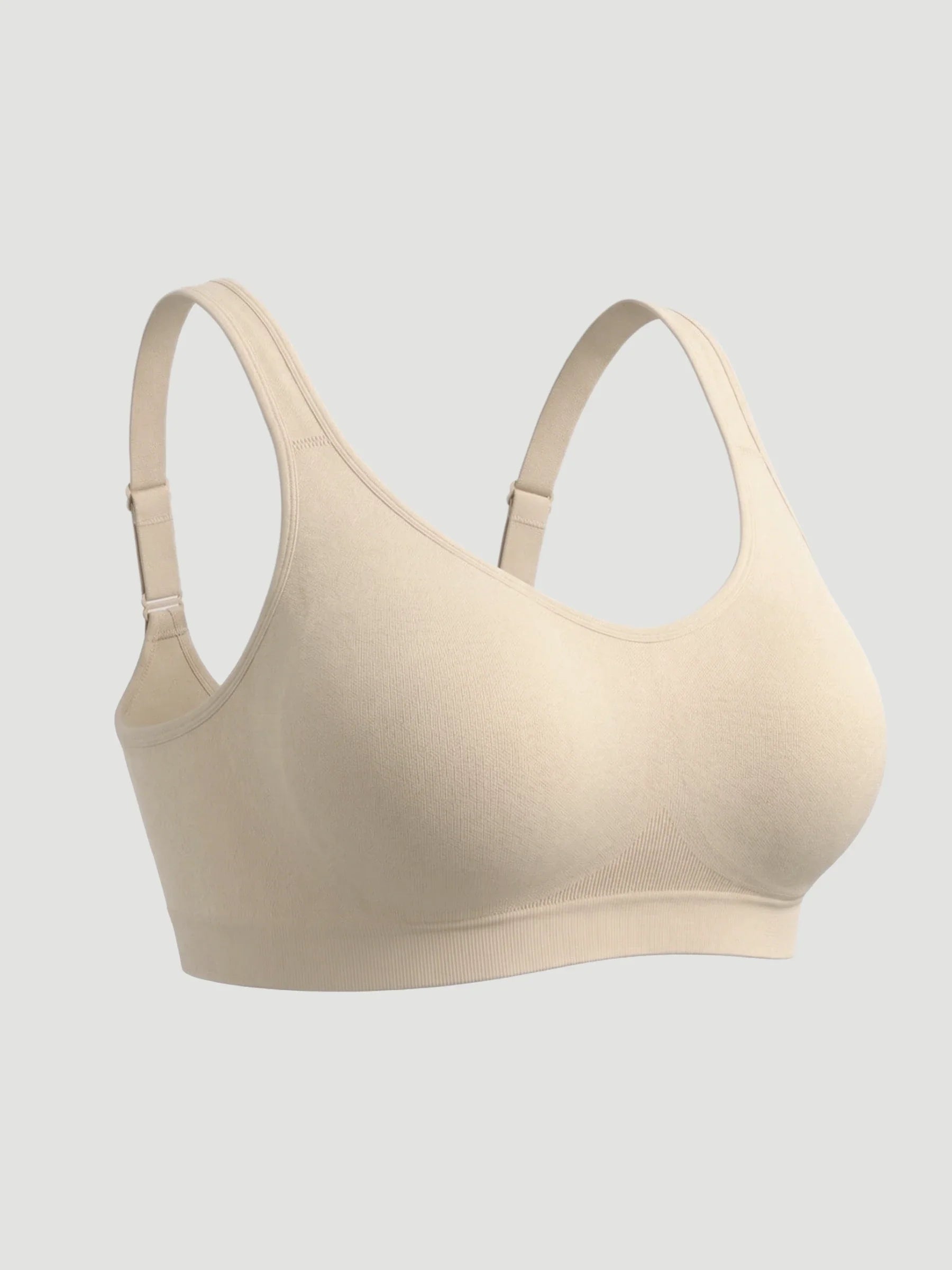 2-Pack Adjustable Wire Free Shaper Bra (Cups A-FF) + FREE Bra Extender