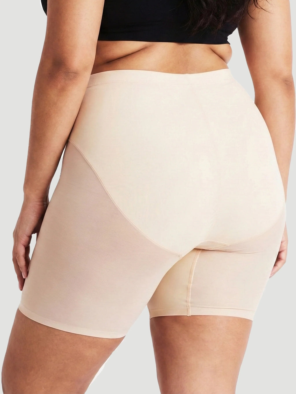 High-Waisted Mesh Shaping Shorts