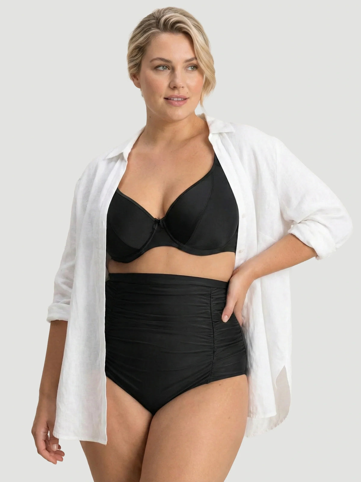 High Waisted Shaping Bikini Bottom