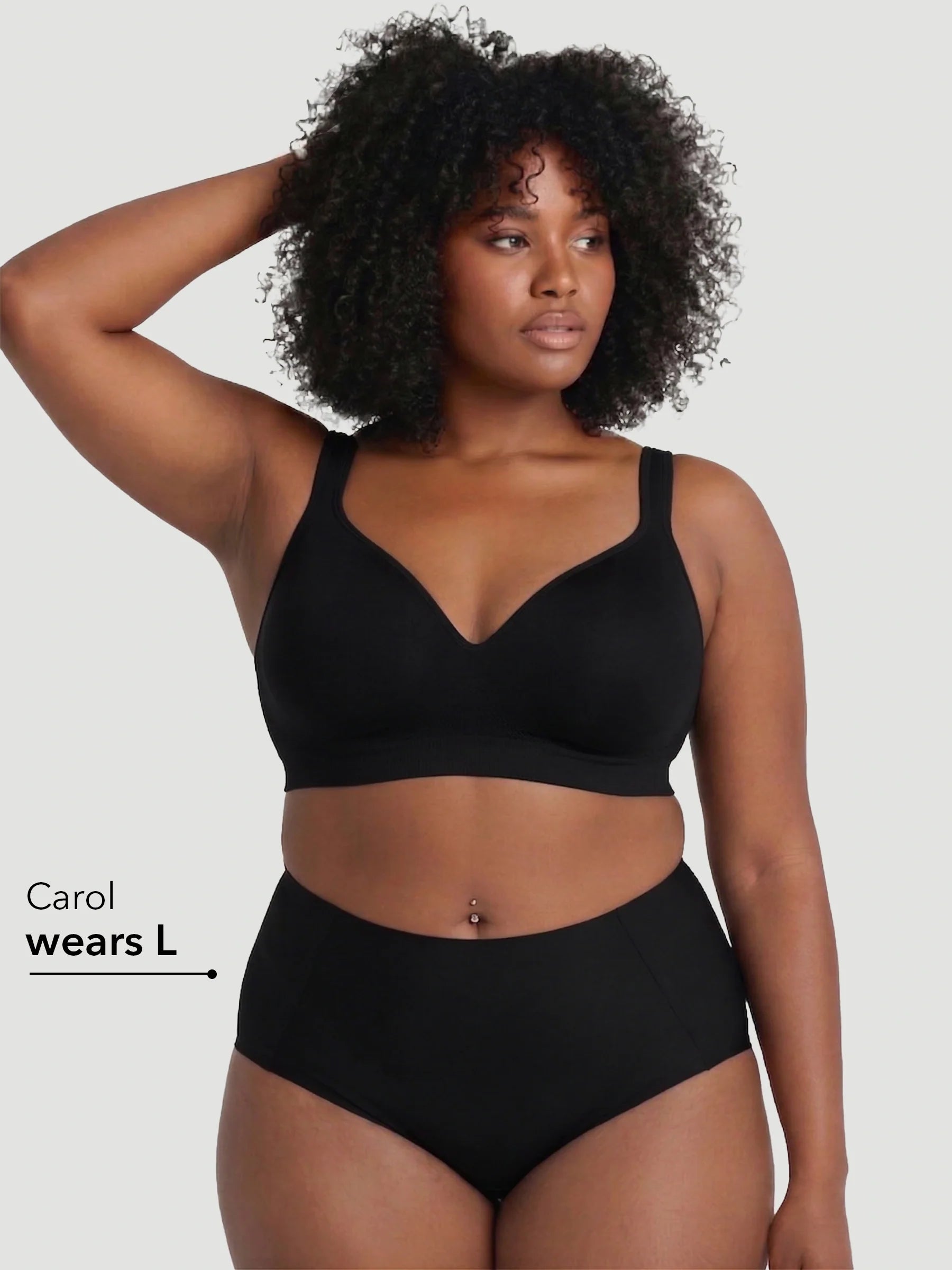 High Waist Seamless Bonded Brief Underwear