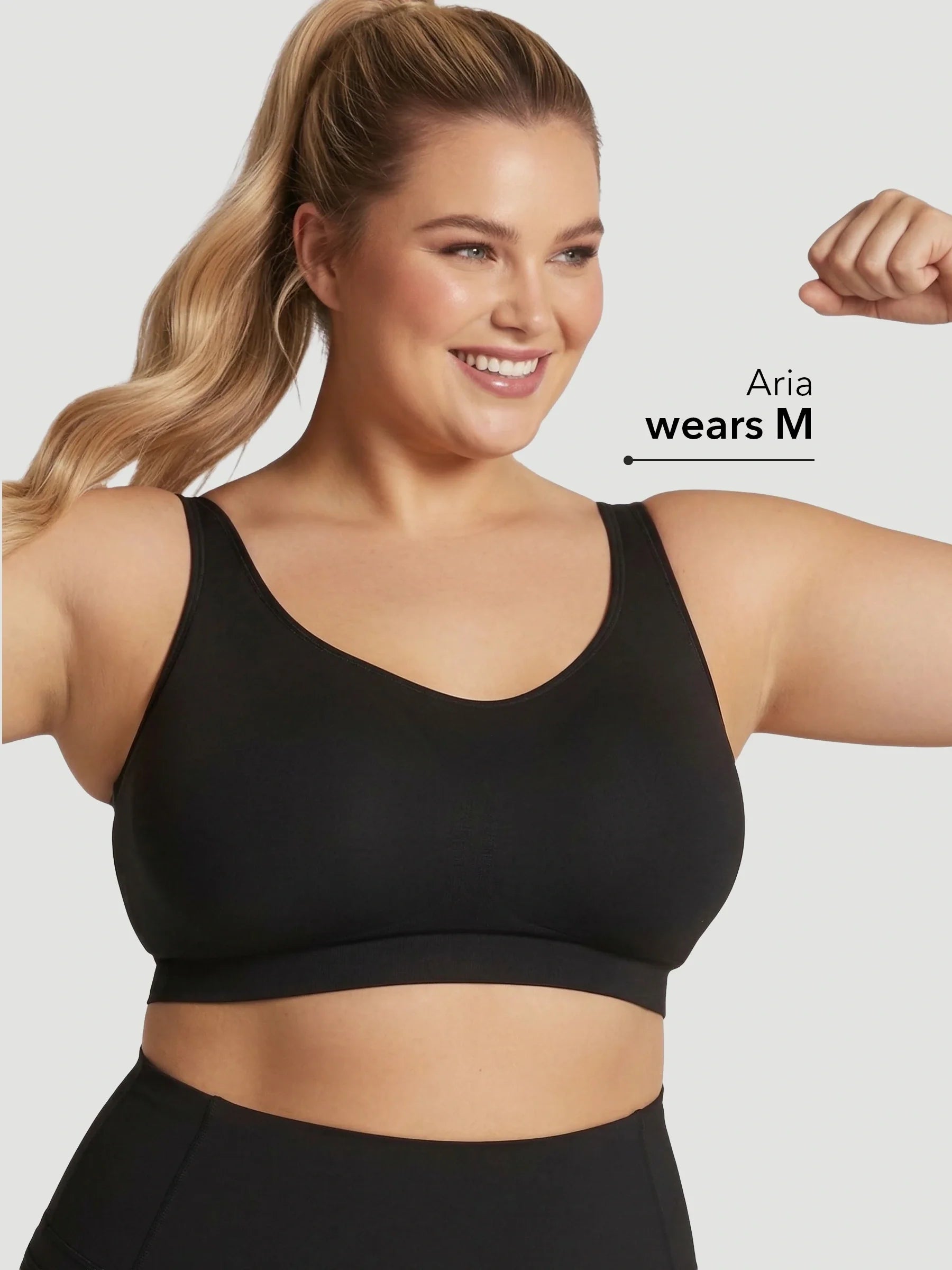 Adjustable Wire Free Shaper Bra (Cups A-FF) + FREE Bra Extender