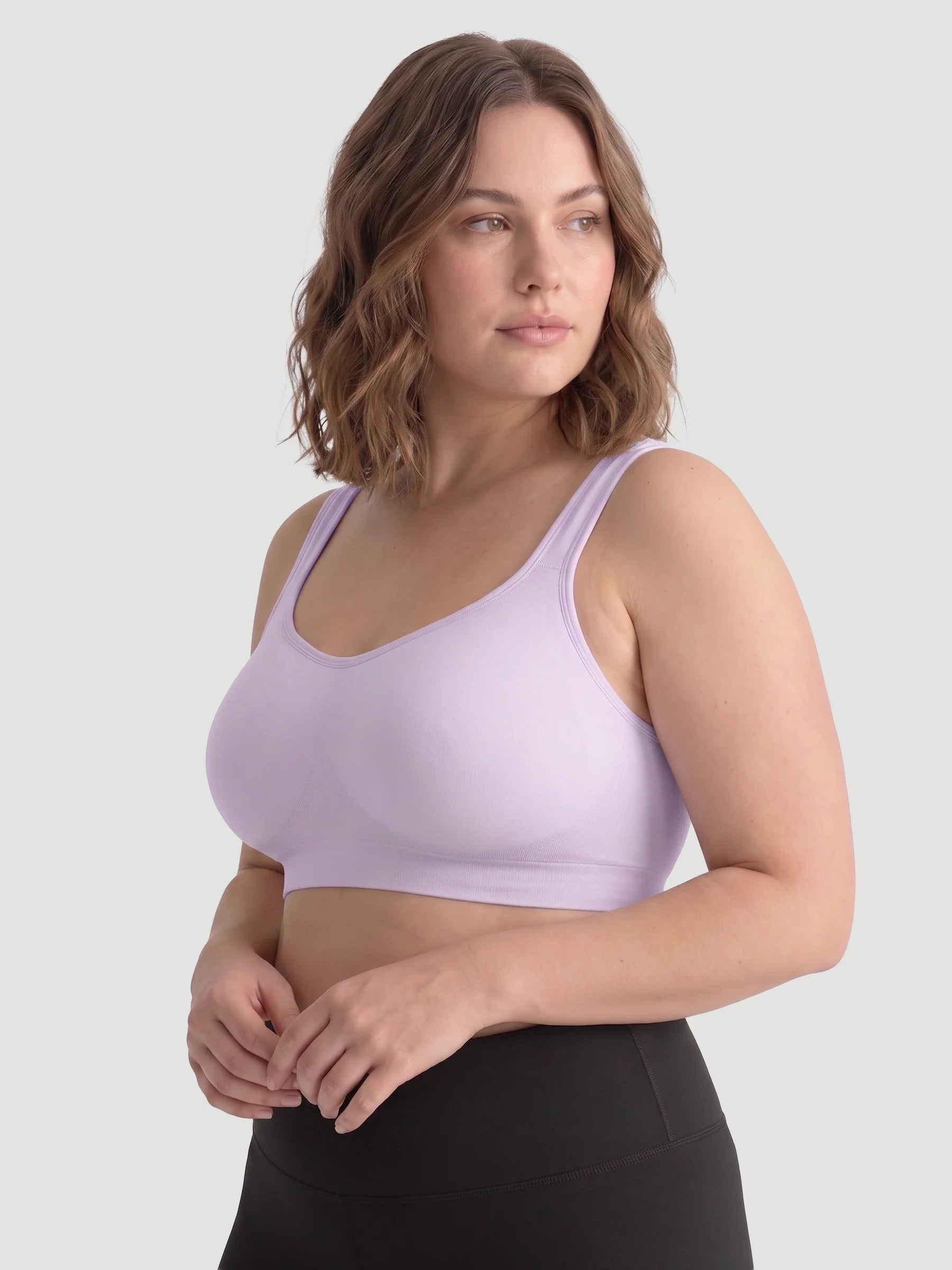 2-Pack Adjustable Wire Free Shaper Bra (Cups A-FF) + FREE Bra Extender