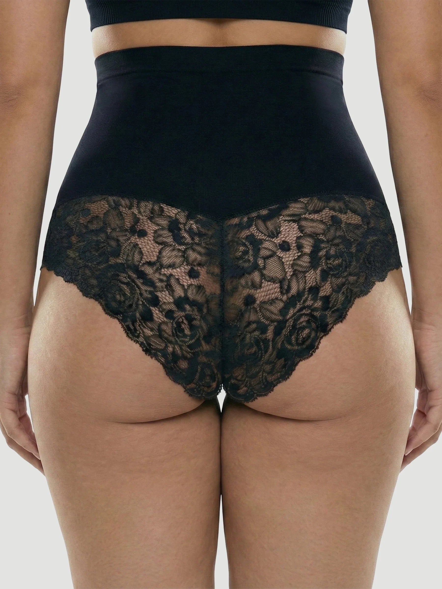 High Waisted Shaping Lace Panty