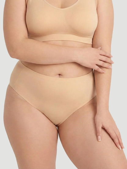 High Waist Seamless Bonded Brief Underwear